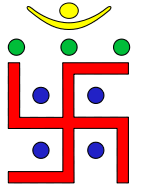 Fylfot (Swastika) one of the holiest of Jain symbols